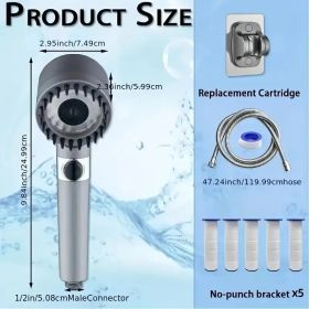 Luxury Rain Shower Head - High-Pressure Flow With Built-In 5-Layer Filter & Premium Painted Finish