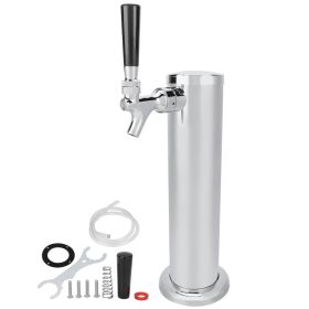Stainless Steel Beer Draft Tower With Single Faucet Dispenser Home Brewing Equipment