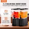 Beverage Dispenser, 3 Gallon x 2 Drink Dispensers for Parties, Plastic Juice Dispenser with Stand Spigot Lid, Iced Tea Lemonade Juice Water Dispenser