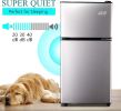 3.5Cu.Ft Compact Refrigerator Mini Fridge with Freezer, Small Refrigerator with 2 Door, 7 Level Thermostat Removable Shelves for Kitchen, Dorm