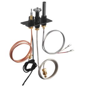 Gas Pilot Assembly, OE 10002265, 10002264, SRV10002264 Fireplace Gas Pilot Assembly, Natural Gas & LPG Ignition Replacement, Fit Majestic