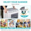 3 in 1 Portable Evaporative Cooler,Indoor,Outdoor,2353CFM Personal Air Cooler,7.9 Gal Large Water Tank & Scroll Casters, 4 Ice Packs,White