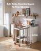 Stainless Steel Table, 24 x 18 Inches Food Prep Worktable with Wheels