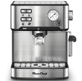 W1002P292428 1350W Semi-automatic Coffee Machine 20Bar Professional Concentrated Coffee Maker Compatible with ESE POD 1.5L Water Tank