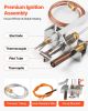 Gas Pilot Assembly, OE 4021-732, 25660 Fireplace Gas Pilot Assembly, Natural Gas Ignition Replacement with Pilot Tube, Thermocouple, Thermopile, Wires