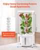 Hydroponic Growing System with Grow Light, 30 Pods Vertical 6 Tiers Hydroponic Tower, Home Hydronic Garden with Water Pump