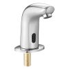 Touchless Bathroom Sink Faucet, Automatic Motion Sensor Restroom Toilet Faucet Cold Water with Hole Cover Plate
