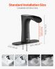 Touchless Bathroom Sink Faucet, Automatic Motion Sensor Waterfall Restroom Toilet Faucet with Hole Cover Plate