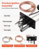 Gas Pilot Assembly, OE 10002265, 10002264, SRV10002264 Fireplace Gas Pilot Assembly, Natural Gas & LPG Ignition Replacement, Fit Majestic