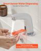 Touchless Bathroom Sink Faucet, Automatic Motion Sensor Restroom Toilet Faucet Cold Water with Hole Cover Plate