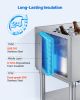 Commercial Ice Bin, 100.7 Qt Max Capacity, 36 x 19 x 35 Inch Stainless Steel Ice Chest with Sliding Lid and Bottle Holders