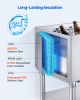 Commercial Ice Bin, 65.1 Qt Max Capacity, 24 x 19 x 35 Inch Stainless Steel Ice Chest with Sliding Lid and Bottle Holders