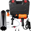 Diamond Core Drilling Machine, 4in Handheld Wet Concrete Core Drill Rig, 1100-2400RPM Two Speed & 1-1/4" Thread & 2 Bubble Levels